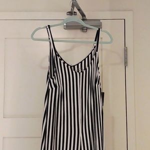 Torrid Size 1 Black and white stripe jumpsuit